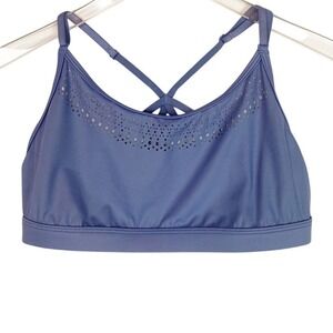 Victoria's Secret Sport‎ Laser-Cut Scoop Sports Bra Mercury Blue Large